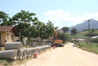 Obras em andamento no Timbé